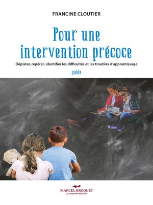 cover image of Pour une intervention précoce